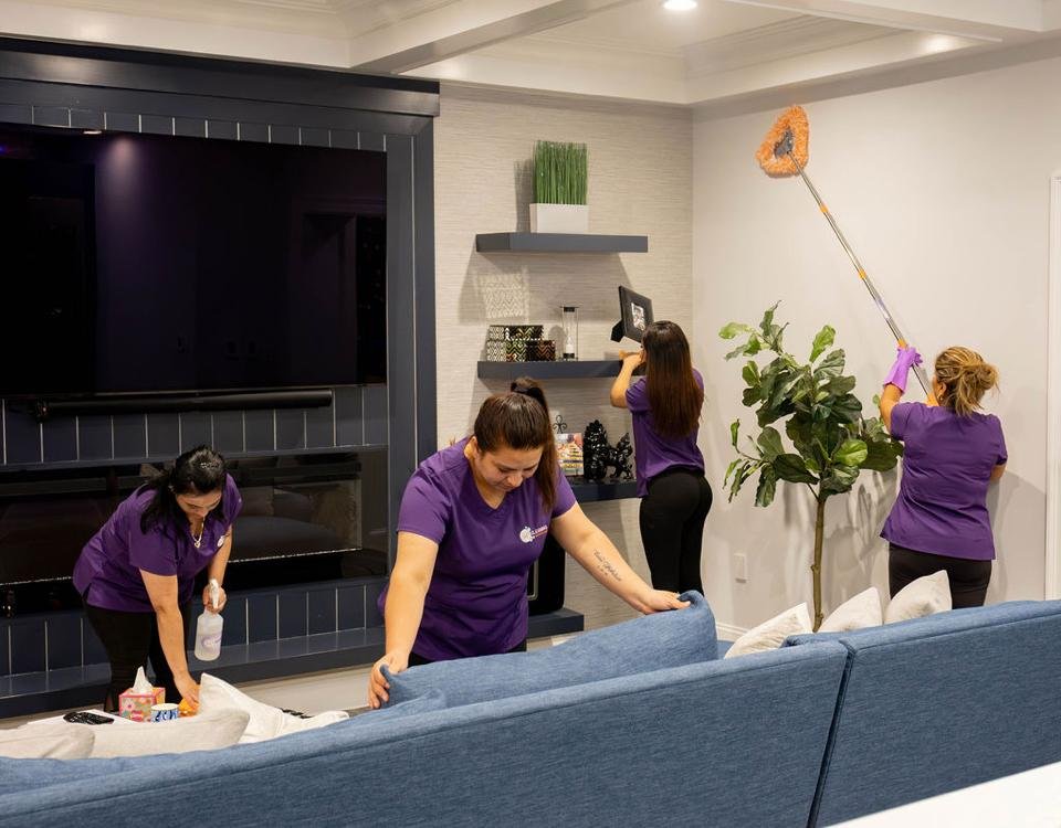 SP Cleaning Services professional team member at work