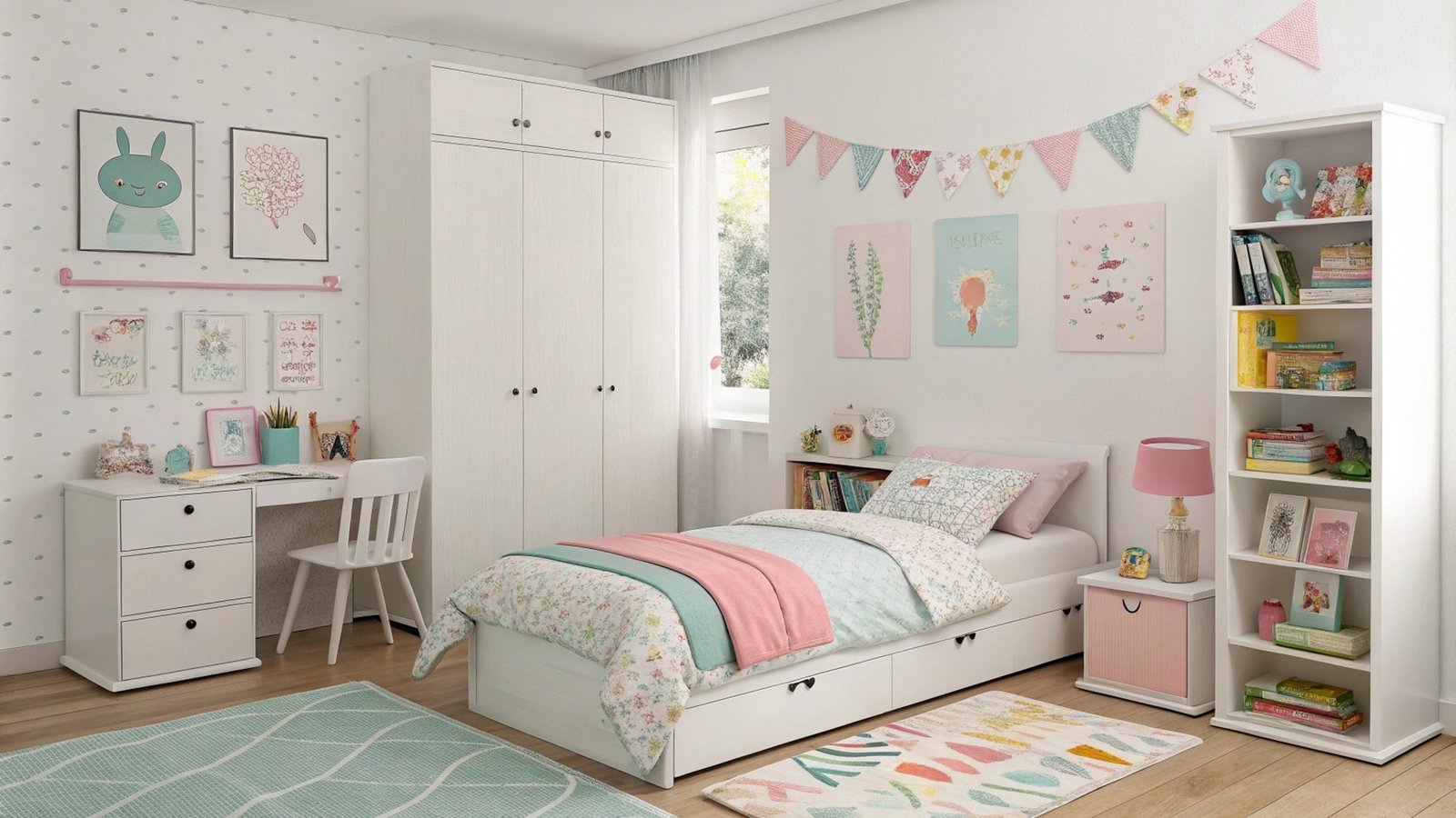 Tidy and clean children's bedroom